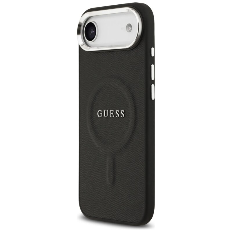 Husa originala Guess iPhone 17 Air Hardcase Classic Logo MagSafe, negru, GUHMP17MPSAREGSK