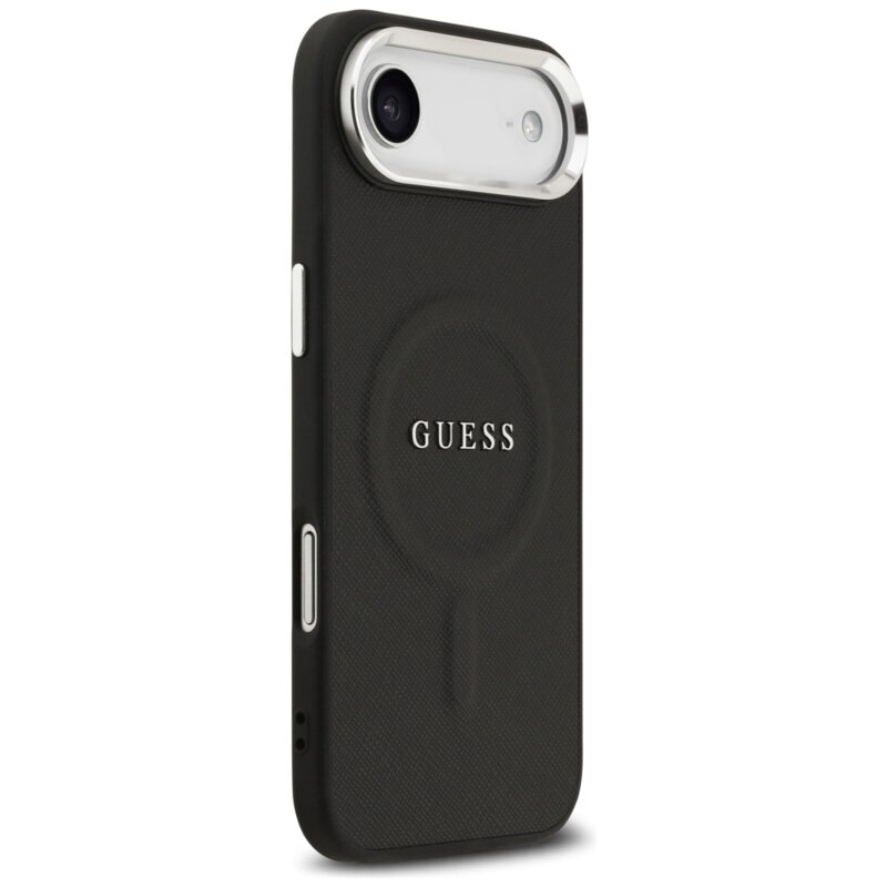Husa originala Guess iPhone 17 Air Hardcase Classic Logo MagSafe, negru, GUHMP17MPSAREGSK