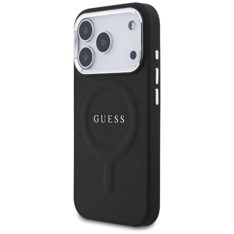 Husa originala Guess iPhone 17 Pro Hardcase Classic Logo MagSafe, negru, GUHMP17LPSAREGSK