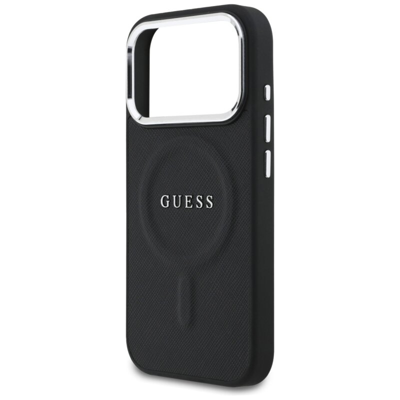Husa originala Guess iPhone 17 Pro Hardcase Classic Logo MagSafe, negru, GUHMP17LPSAREGSK