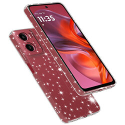 Husa sclipici Motorola Moto G05 Techsuit SparkleSkin, transparenta