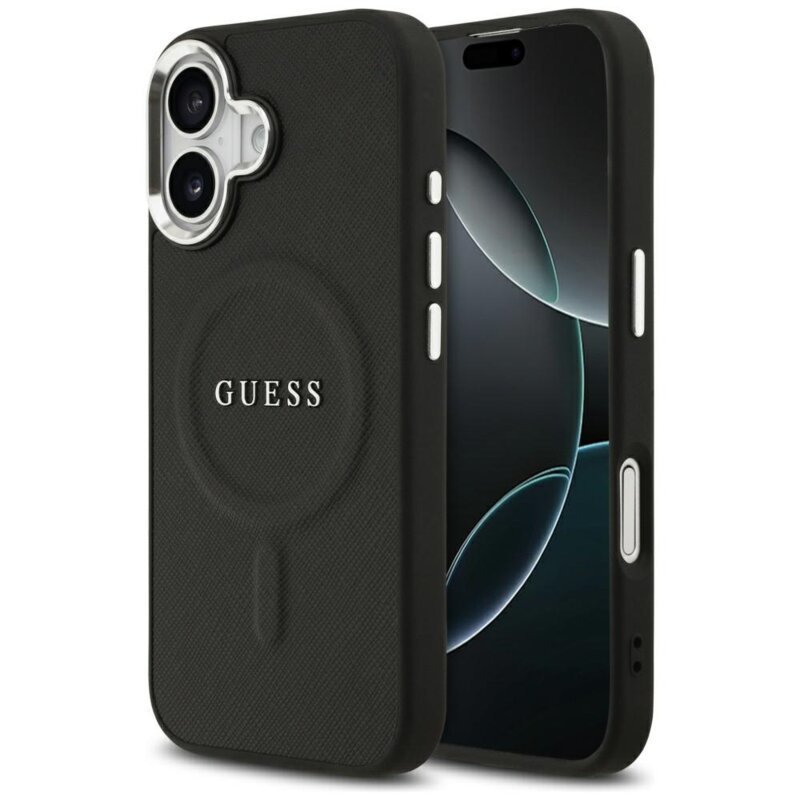 Husa originala Guess iPhone 17 Hardcase Classic Logo MagSafe, negru, GUHMP17SPSAREGSK