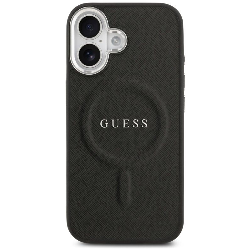 Husa originala Guess iPhone 17 Hardcase Classic Logo MagSafe, negru, GUHMP17SPSAREGSK