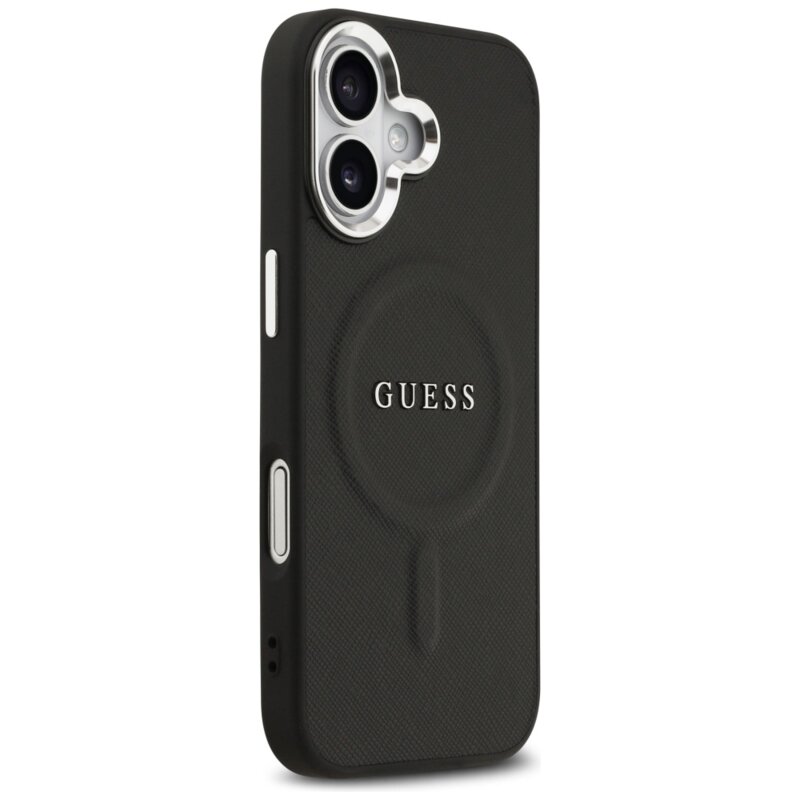 Husa originala Guess iPhone 17 Hardcase Classic Logo MagSafe, negru, GUHMP17SPSAREGSK