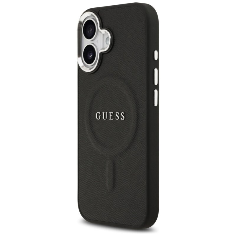 Husa originala Guess iPhone 17 Hardcase Classic Logo MagSafe, negru, GUHMP17SPSAREGSK