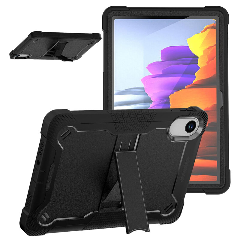 [Pachet 360°] Husa + folie sticla Xiaomi Redmi Pad 2 Techsuit Rugged TabShell, negru