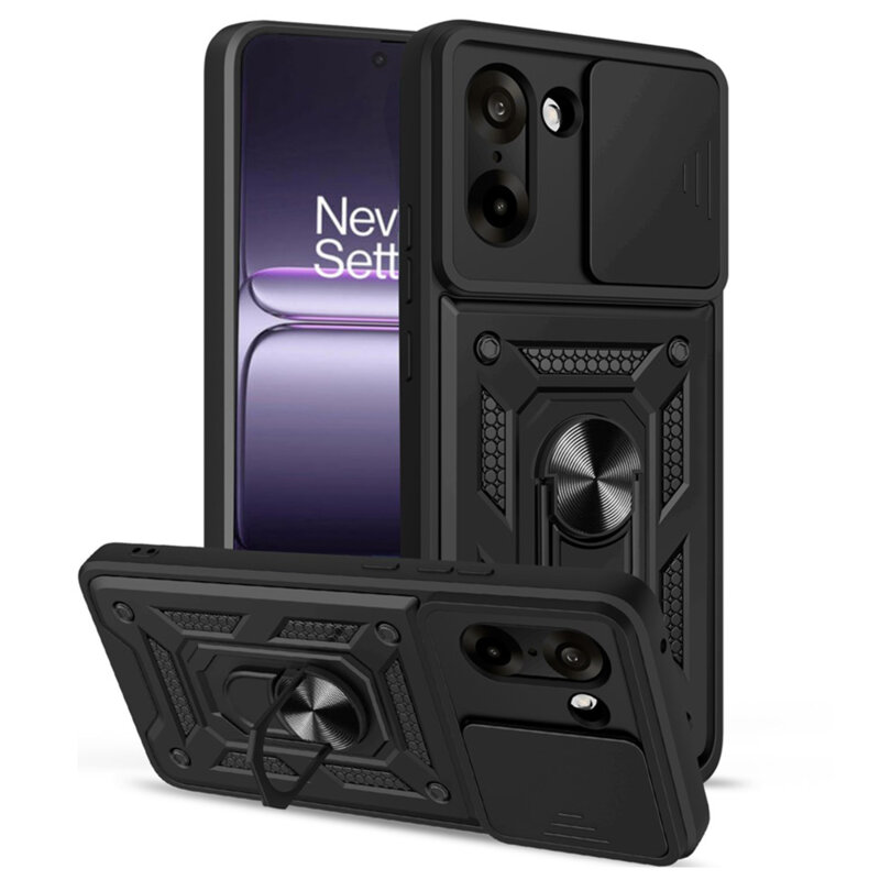 Husa OnePlus Nord CE5 protectie camera Techsuit CamShield Series, negru