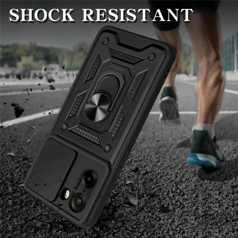 Husa OnePlus Nord CE5 protectie camera Techsuit CamShield Series, negru