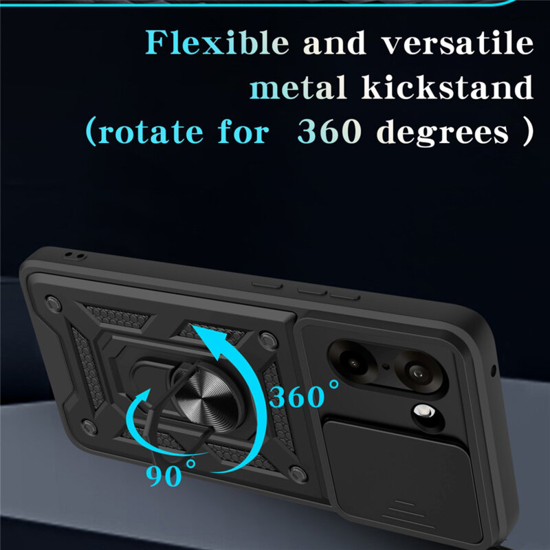 Husa OnePlus Nord CE5 protectie camera Techsuit CamShield Series, negru