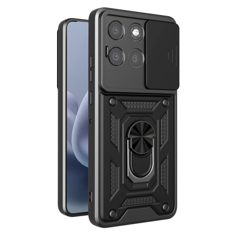 Husa Motorola Moto G86 Power protectie camera Techsuit CamShield Series, negru