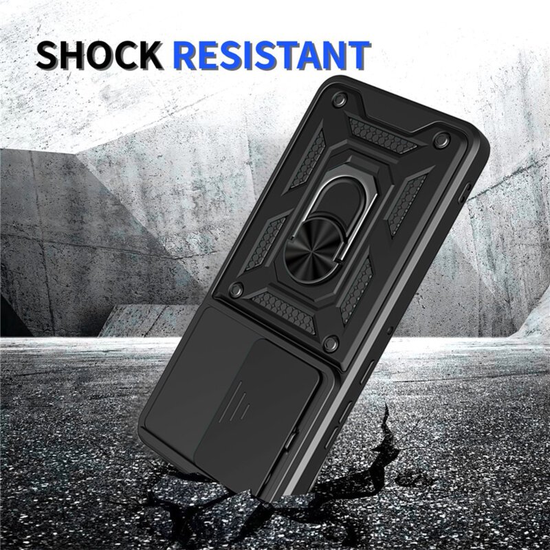 Husa Motorola Moto G86 Power protectie camera Techsuit CamShield Series, negru