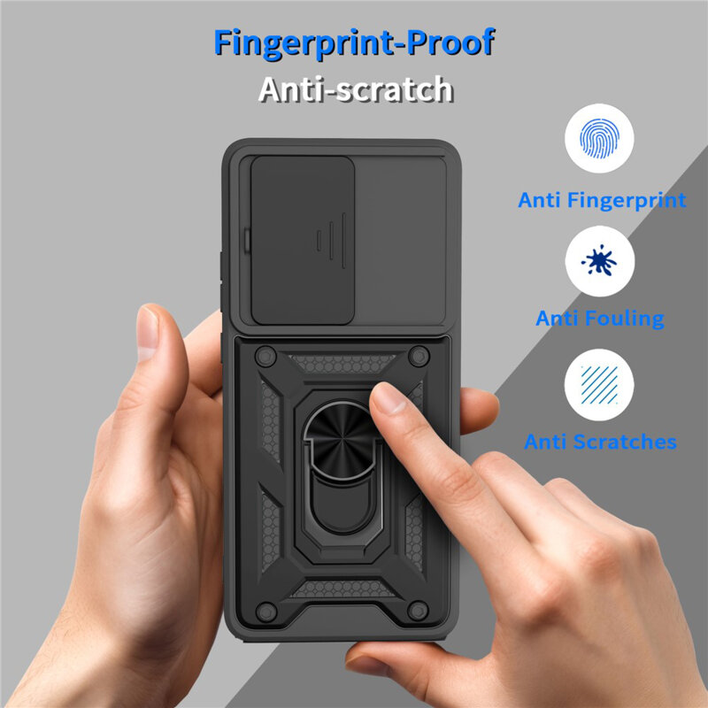 Husa Motorola Moto G86 Power protectie camera Techsuit CamShield Series, negru