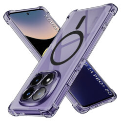 Husa Xiaomi Redmi Note 14 Pro+ 5G Techsuit Shockproof Clear Silicone MagSafe, fumuriu