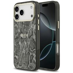 Husa originala Guess iPhone 17 Pro Max Python Pattern MagSafe, negru, GUHMP17XHIMPYGK