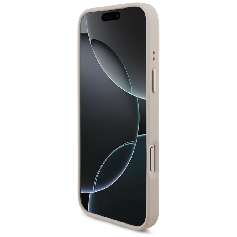 Husa originala Guess iPhone 17 Pro Max 4G Triangle Logo with Big Strap Metal Button MagSafe, roz, GUHMP17XP4G4TCSP