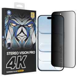 Folie sticla iPhone 17 Air Lito D+ Max 4K Privacy, negru