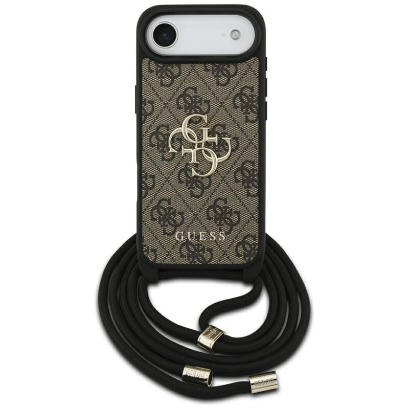Husa Guess Crossbody Cord 4G Big Logo iPhone 17 Air, maro, GUHCP17MP4GMGCRW