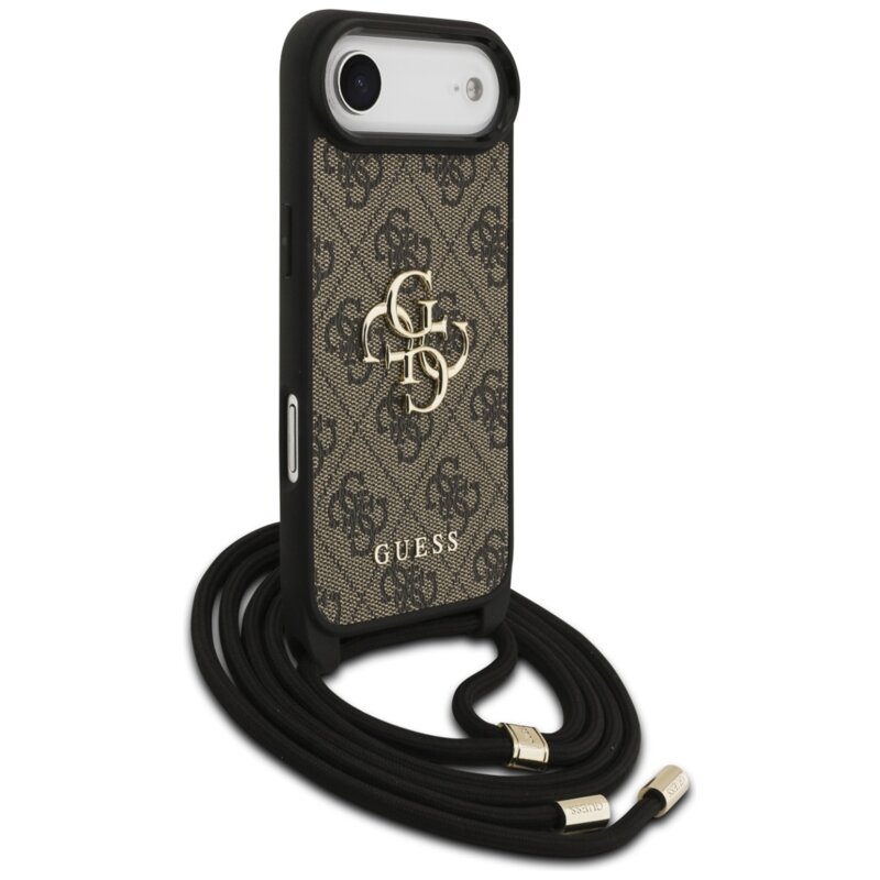 Husa Guess Crossbody Cord 4G Big Logo iPhone 17 Air, maro, GUHCP17MP4GMGCRW