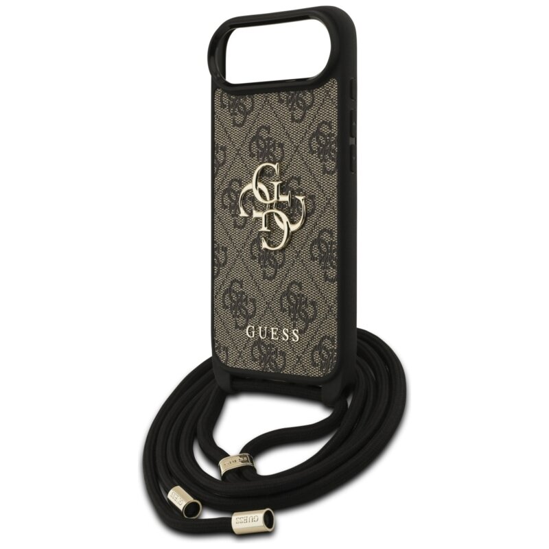 Husa Guess Crossbody Cord 4G Big Logo iPhone 17 Air, maro, GUHCP17MP4GMGCRW