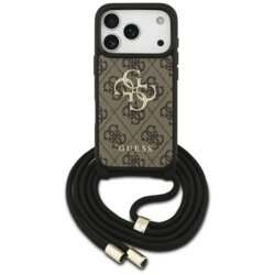 Husa Guess Crossbody Cord 4G Big Logo iPhone 17 Pro, maro, GUHCP17LP4GMGCRW