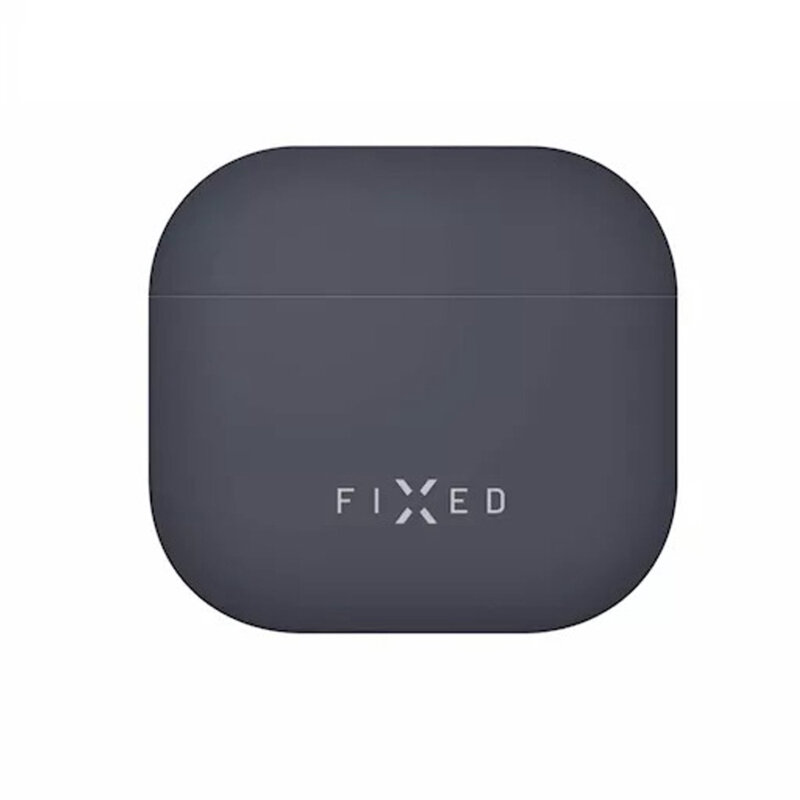 Husa AirPods 4 Fixed Silky, albastru, FIXSIL-1473-BL