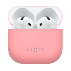 Husa AirPods 4 Fixed Silky, roz, FIXSIL-1473-PI