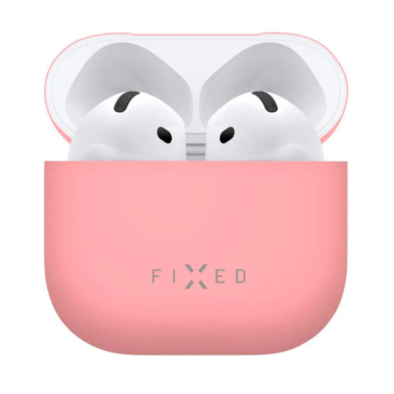Husa AirPods 4 Fixed Silky, roz, FIXSIL-1473-PI