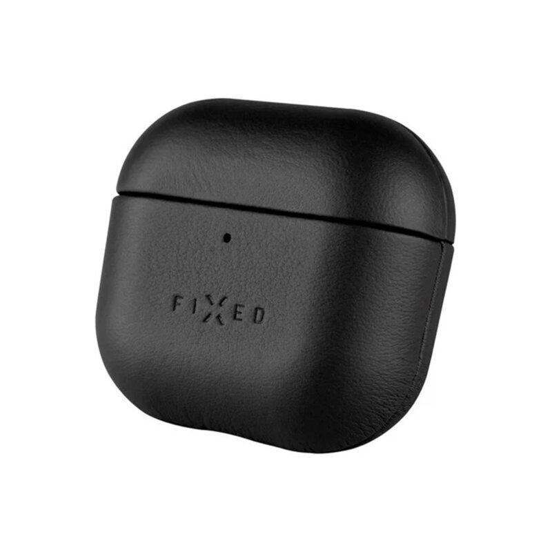 Husa AirPods 4 Fixed PodsLeather, negru, FIXLP-1473-BK
