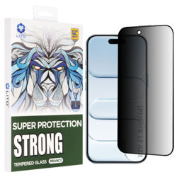 Folie sticla iPhone 17 Air Lito D+ Max Strong Privacy, negru