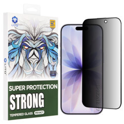 Folie sticla iPhone 17 Lito D+ Max Strong Privacy, negru
