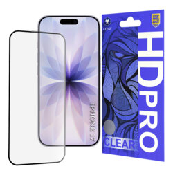 Folie sticla iPhone 17 Lito HD Pro Clear, negru
