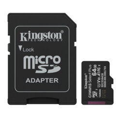 Card memorie 64GB Kingston Canvas Select Plus, adaptor, SDCS3/64GB