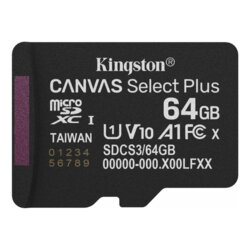 Card memorie 64GB Kingston Canvas Select Plus, SDCS3/64GBSP