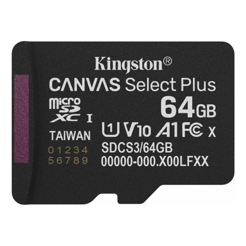 Card memorie 64GB Kingston Canvas Select Plus, SDCS3/64GBSP