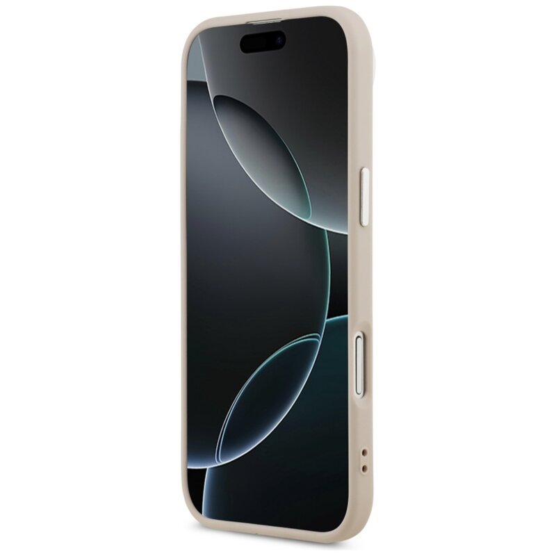 Husa originala Guess iPhone 17 Air Hardcase Triangle Logo MagSafe, roz, GUHMP17MPSDTSCMP