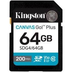 Card memorie 64GB Kingston Canvas Go Plus, SDG4/64GB