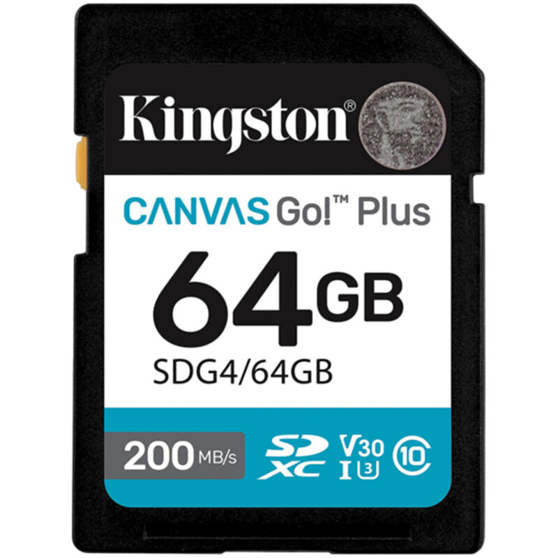 Card memorie 64GB Kingston Canvas Go Plus, SDG4/64GB