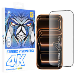 Folie sticla iPhone 17 Pro Max Lito D+ Max 4K, negru