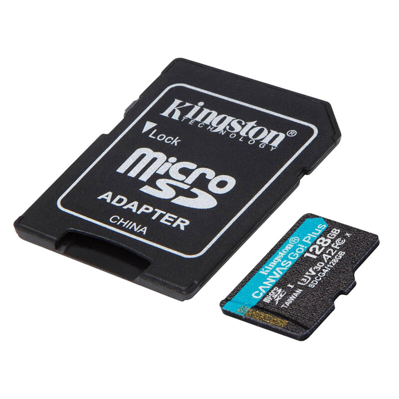 Card memorie 128GB Kingston Canvas Go Plus, adaptor, SDCG4/128GB