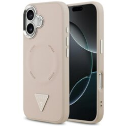 Husa originala Guess iPhone 17 Hardcase Triangle Logo MagSafe, roz, GUHMP17SPSDTSCMP