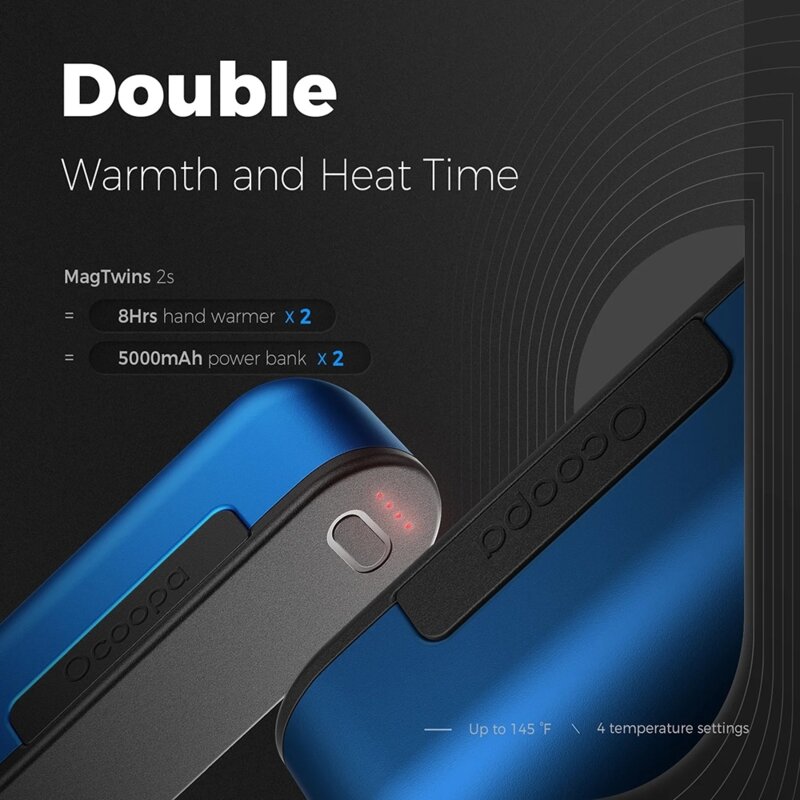 Incalzitoare corporale baterie externa Ocoopa, portocaliu, UT2S-OG