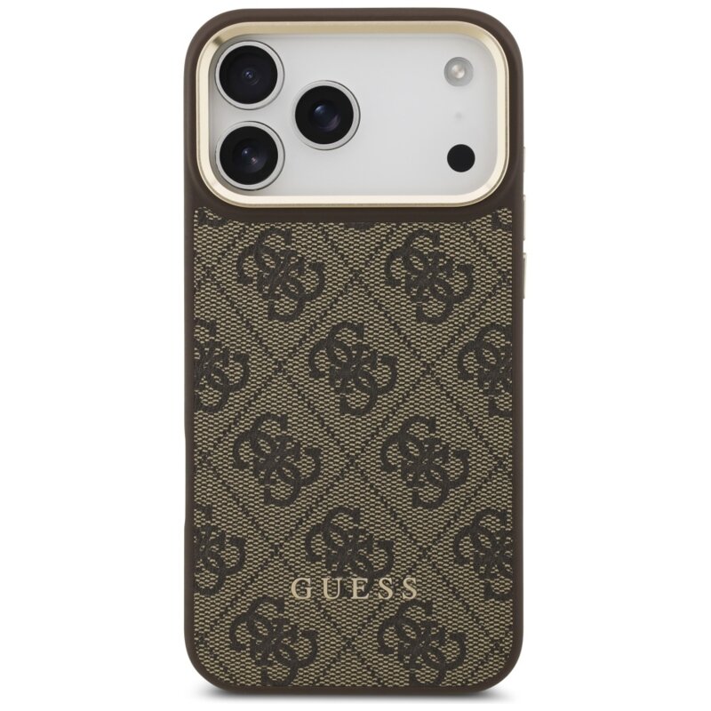 Husa Guess Cardslot 4G Stripes iPhone 17 Pro Max, maro, GUBPHCP17XP4SM4MCW