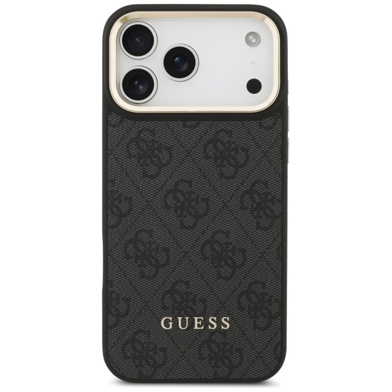 Husa Guess Cardslot 4G Stripes iPhone 17 Pro Max, negru, GUBPHCP17XP4SM4MCK
