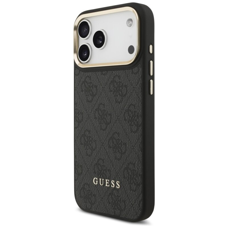 Husa Guess Cardslot 4G Stripes iPhone 17 Pro Max, negru, GUBPHCP17XP4SM4MCK