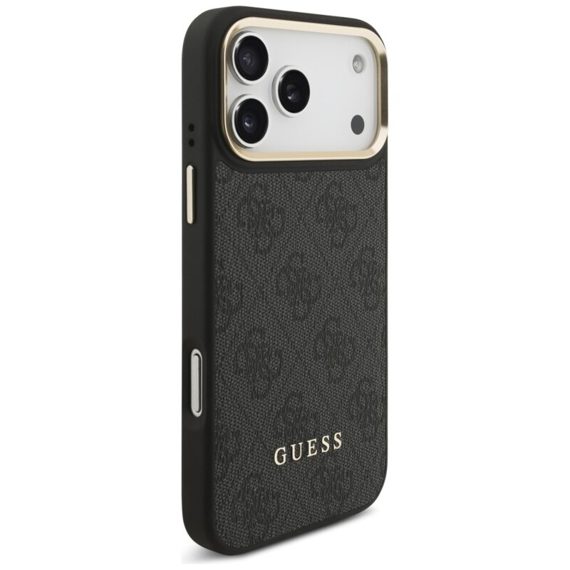 Husa Guess Cardslot 4G MagSafe iPhone 17 Pro, negru, GUBPHCP17LP4SM4MCK