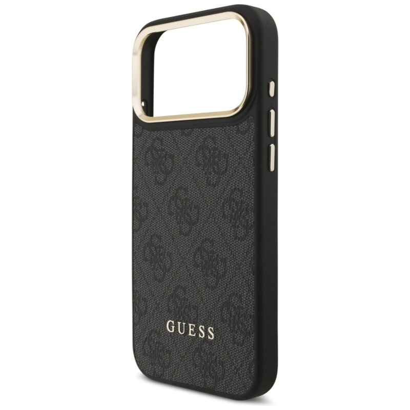 Husa Guess Cardslot 4G MagSafe iPhone 17 Pro, negru, GUBPHCP17LP4SM4MCK