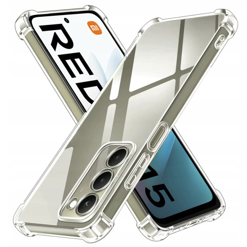 Husa Xiaomi Redmi 15 4G Techsuit Shockproof Clear Silicone, transparenta