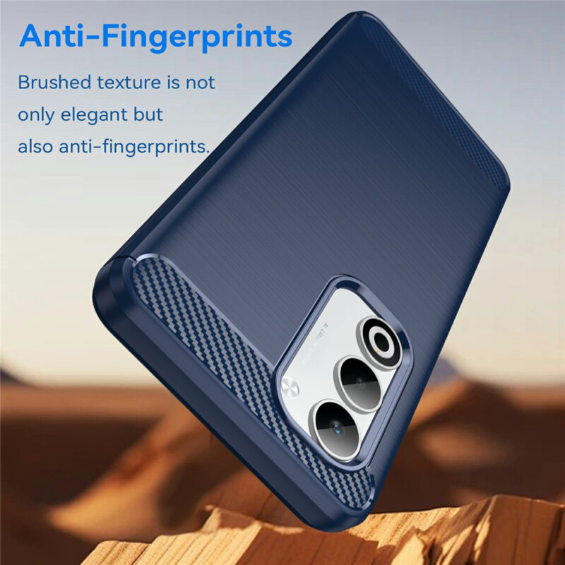 Husa Oppo A5 4G Techsuit Carbon Silicone, albastru