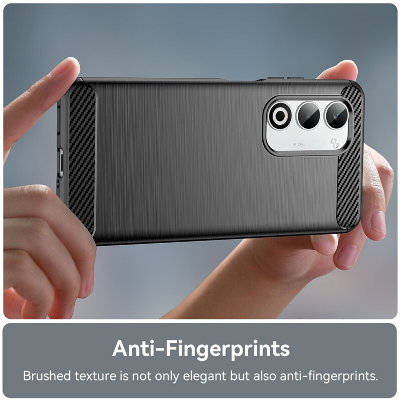 Husa Oppo A5 4G Techsuit Carbon Silicone, negru