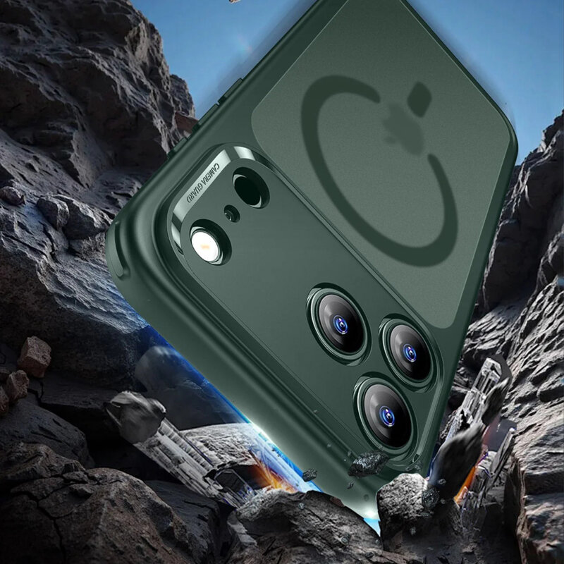 Husa iPhone 17 Pro Max ESR Classic Hybrid HaloLock, verde